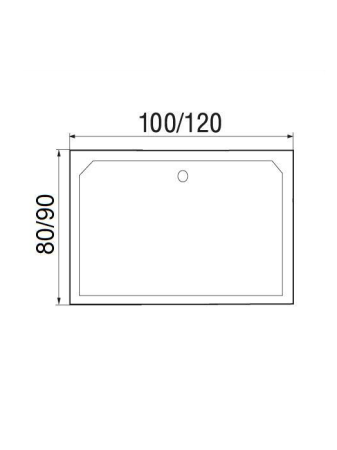 Душевой поддон Wemor WEMOR 120/90/24 S