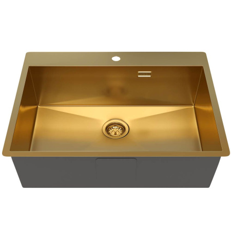 Кухонная мойка Reflexion Iseo RX2265GD брашированное золото