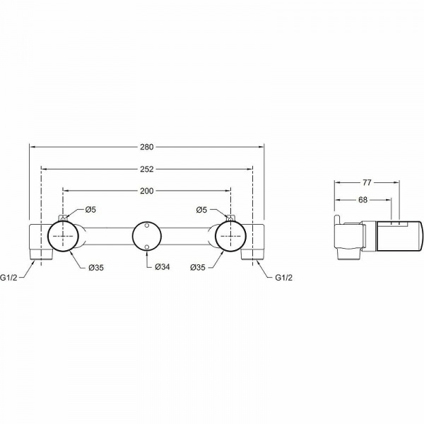 Скрытая часть для смесителя Jacob Delafon Grands Boulevards E28139-NF G 1/2