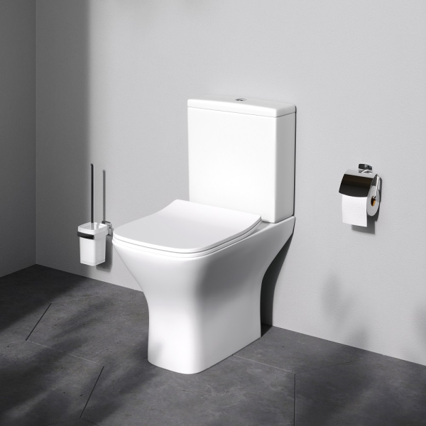 C908601SC Gem унитазкомпакт  без ободка с сиденьем микролифт