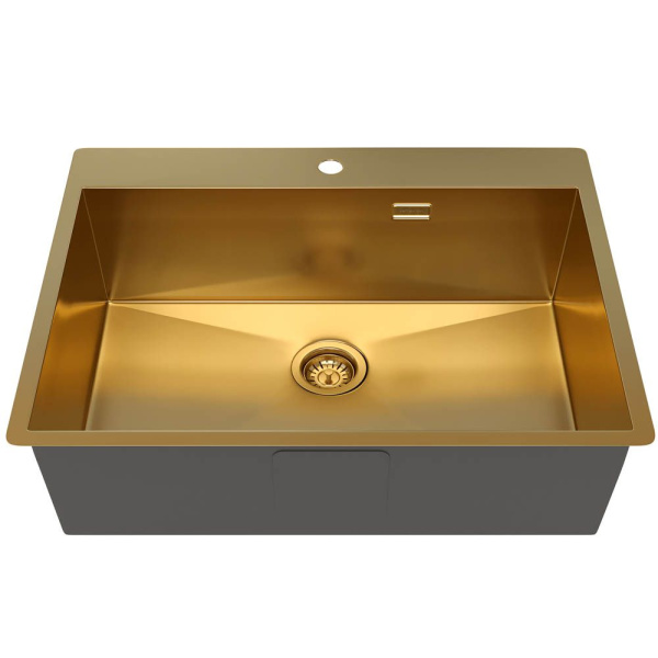 Кухонная мойка Reflexion Iseo RX2265GD брашированное золото