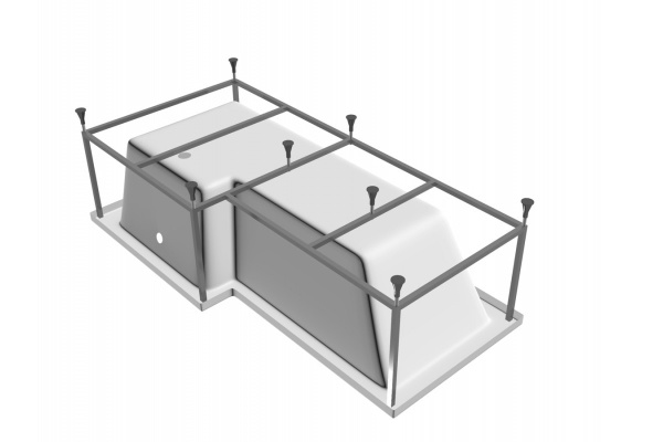 Ванна акриловая правосторонняя Vayer Options Гл000023295, 165x85