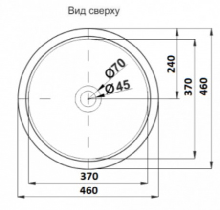 Раковина накладная CeramaLux 7031AMB