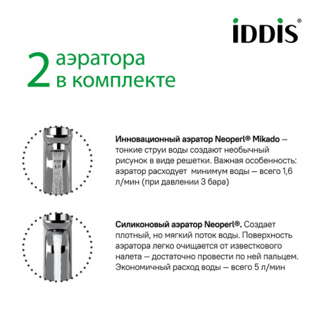 Смеситель для умывальника IDDIS Push Control Slide SLISBBTi01 с инновационным управлением