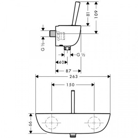 Смеситель для душа Hansgrohe PuraVida 15672000