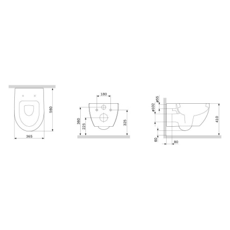 C111738SC Awe подвесной унитаз с сиденьем микролифт
