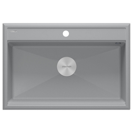 Мойка Paulmark STEPIA 80 PM117551-GRS 510х750х190 мм, IT-GRANIT, серый дым