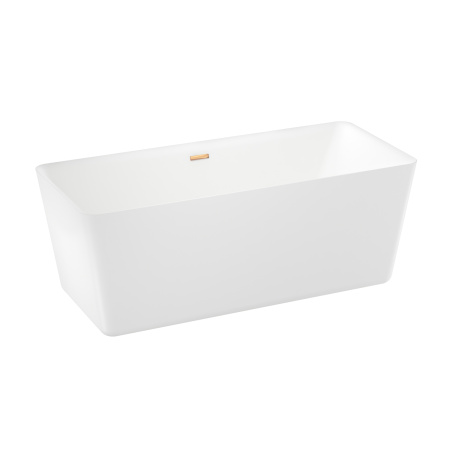 Акриловая ванна в наборе 4 в 1: отдельностоящая ванна, ножки, экран, слив-перелив Wellsee DeSire 231503004