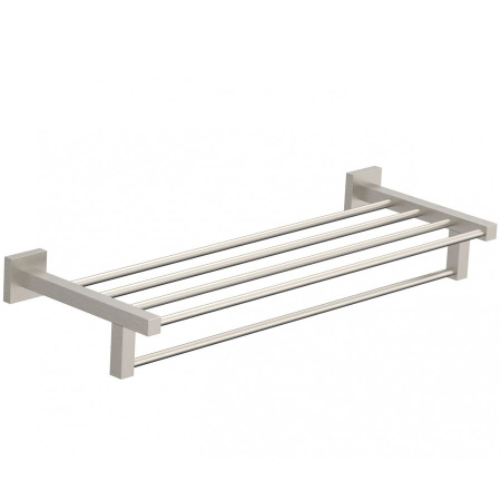 Полотенцедержатель с полкой WONZON & WOGHAND, Брашированный никель (WW-8981-BN)