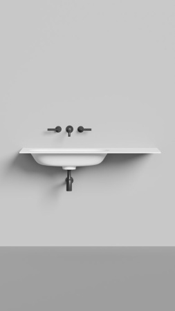 Раковина столешница Salini ONDA FLOW OVAL 72, белый, 14022042MN