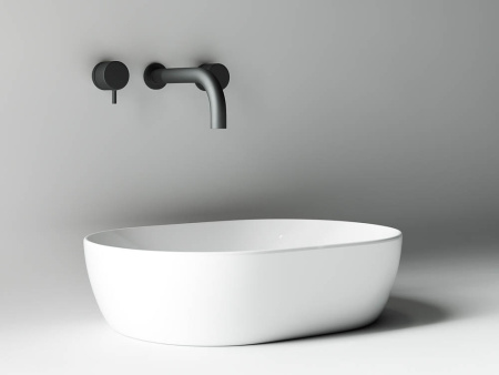 Умывальник чаша накладная овальная Ceramicanova Element 480*350*130мм, Белый, CN5010