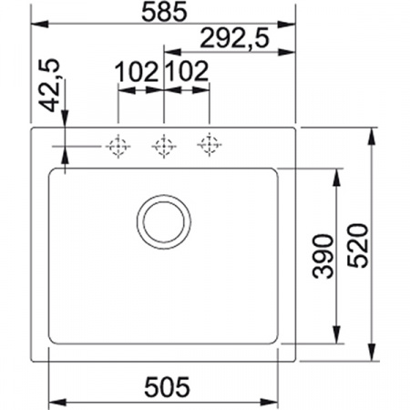 Кухонная мойка Franke Maris MRG 610-58 Графит 114.0060.680