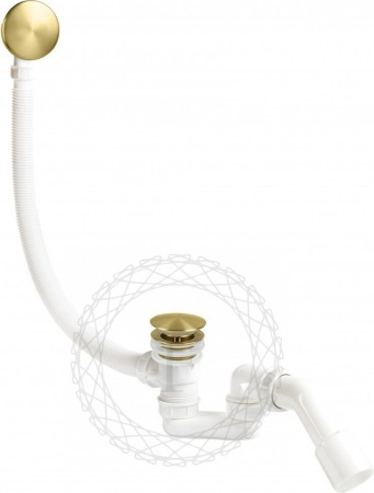 Сифон для ванны автоматический FILARETE FL90 (Матовое золото)