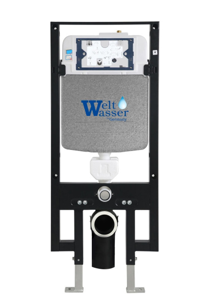 Комплект инсталляции с унитазом Weltwasser AMBERG 497 + GELBACH 043 GL-BL + AMBERG RD-WT