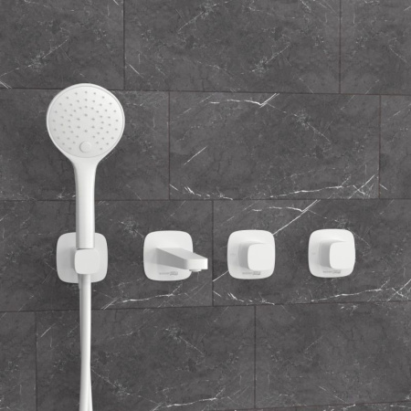 Встраиваемый комплект для ванны WasserKRAFT с лейкой и изливом A9551.266.316.328.156.155