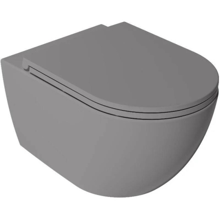 Унитаз ISVEA VEA Rondo подвесной 365*510*400 серый камень матовый 10VA02002SV-2V