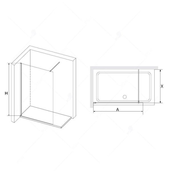 Душевая перегородка RGW WA-010B 120х195 351001012-14