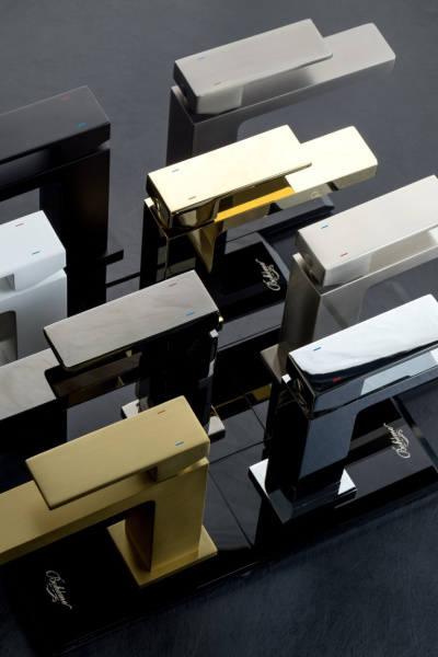 Cмеситель для раковины Boheme Qubic Shinny Gold 471-G