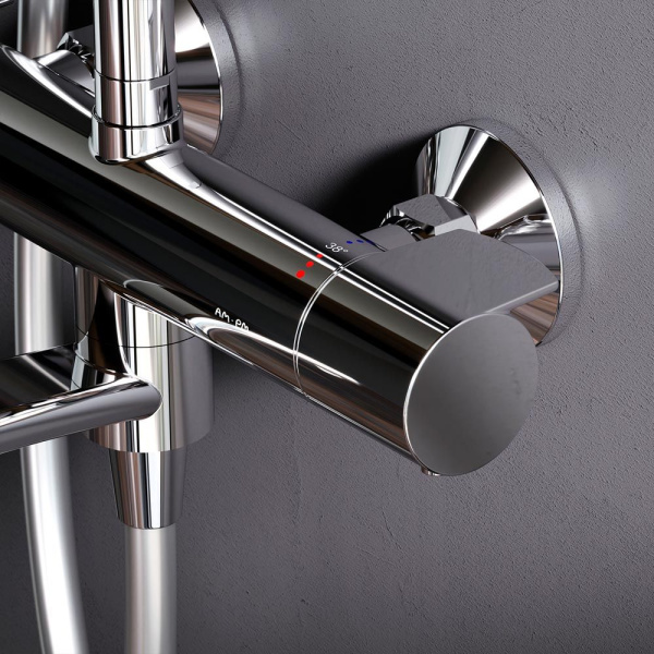 Душевая система AM.PM F0785A500 X-Joy с термостатом