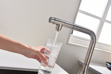 Смеситель для кухни Paulmark URBAN Ur213104-NI, никель