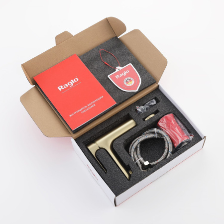 Смеситель для раковины Raglo R03.10.03, золотой сатин