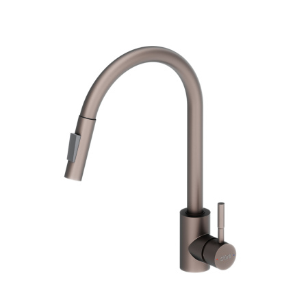 D3007511 Logic Кухонный смеситель Dorff  с вытягивающимся изливом, сатин