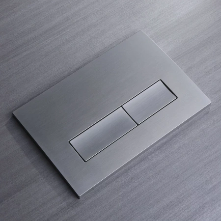 Кнопка смыва Veconi FLUSH V1, FLV1-GM, 240х162х9, пластик, оружейная сталь матовая