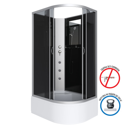 Душевая кабина Niagara Classic NG-2308-14G (90х90х215) высокий поддон(40см),стекло матовое
