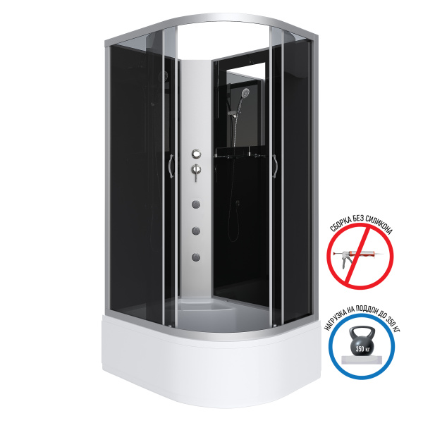 Душевая кабина Niagara Classic NG-2308-14G (90х90х215) высокий поддон(40см),стекло матовое