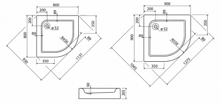 Душевой поддон Kolo Standard Plus XBN1490000