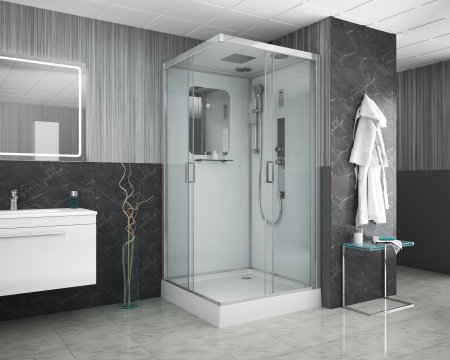 Душевая кабина Niagara Premium NG-6001-01GQ (90х90х210) низкий поддон(16 см),стекло прозрачное,4 места