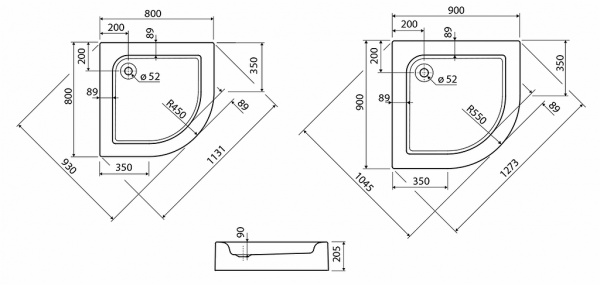 Душевой поддон Kolo Standard Plus XBN1490000