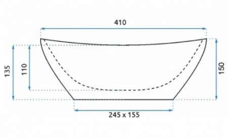 Умывальник Rea Sofia Gold N U9015