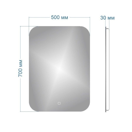 Зеркало Maretti Florenza FL145070P25EL 50x70 см