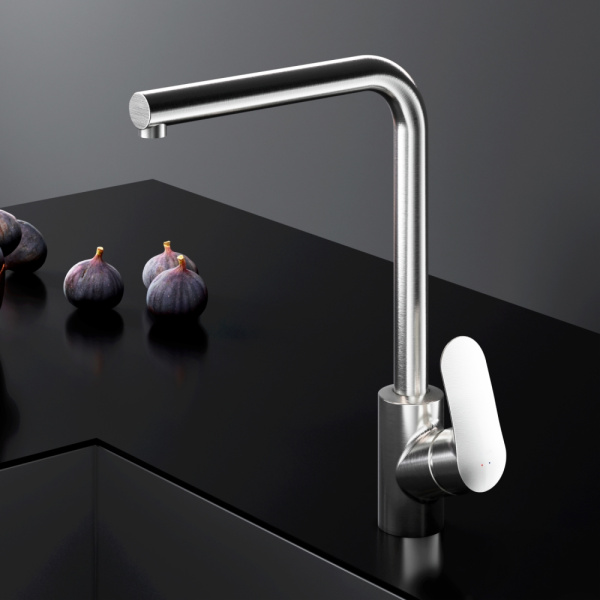 F8005011 Like, Смеситель для кухни AM.PM L-образный излив, сатин