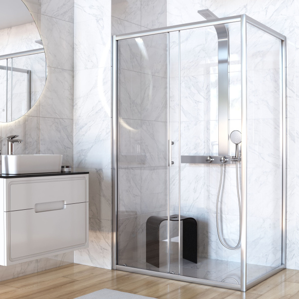 Душевая панель Taliente TA-G-TS1301C прямоугольная настенная