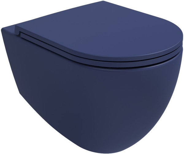 Сиденье для унитаза ISVEA Infinity F50 ШГ 365*445 синий матовый 40KF0544I-S