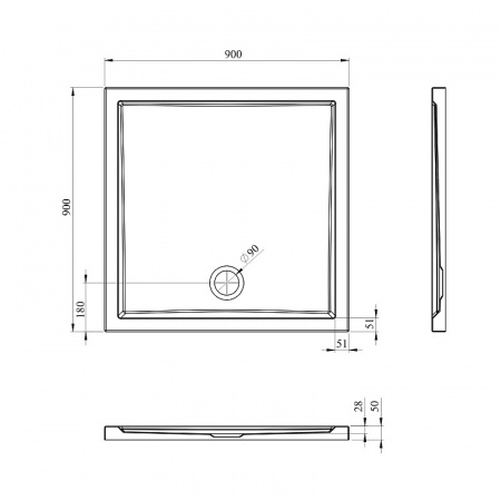 Душевой поддон Lavinia Boho One 37014900