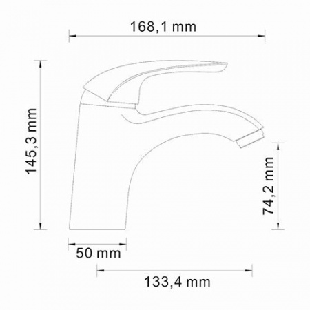 Смеситель для умывальника Wasserkraft Rossel 2803