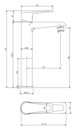 Смеситель для раковины OMNIRES Astoria AS5612CR