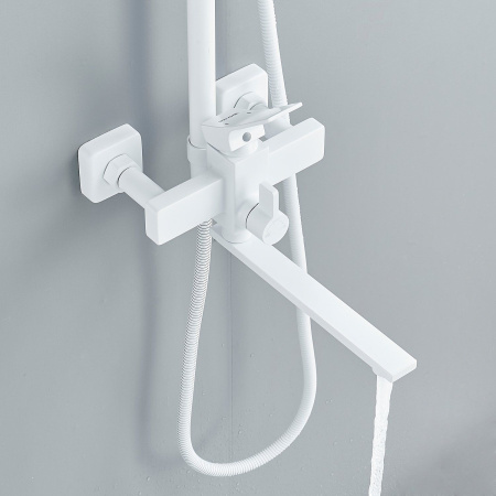 Душевая система Shevanik S6136C, белый