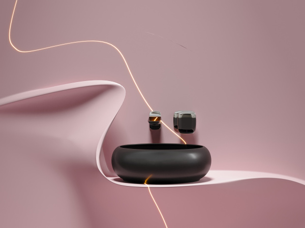 Умывальник чаша накладная круглая Ceramicanova Element 360*360*120мм, Черный матовый, CN6050MB