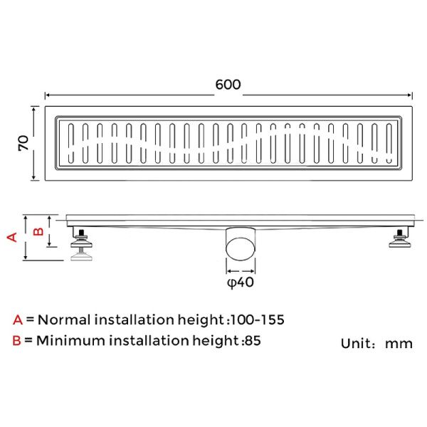 Душевой трап Gappo G86007-36