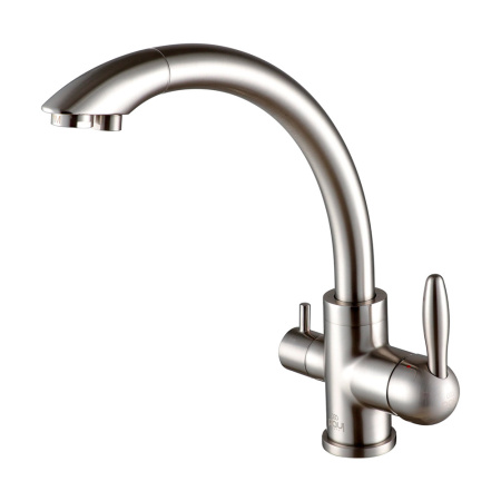 Смеситель для кухни Paulmark ESSEN Es213001 Es213001-NI, никель