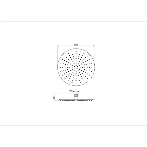 Верхний душ WONZON & WOGHAND, Хром (WW-88DP04-CR)