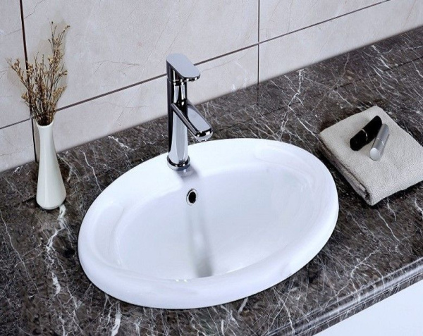 Умывальник врезной на столешницу CeramaLux 3172