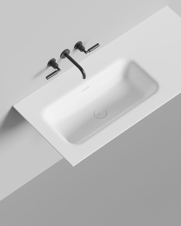 Раковина столешница Salini ONDA FLOW ROUND 72, белый, 14022052MN