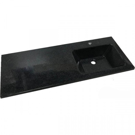 Раковина Elmar R-0701Q4 120x50 правая, черный с сифоном