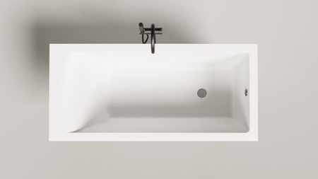 Ванна встраиваемая Salini CASCATA 150x70, S-Sense, глянцевый белый 105011G