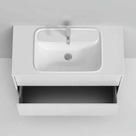 M8FFUX1002WM Func База под раковину AM.PM (push-to-open), 100 см, цвет белый матовый